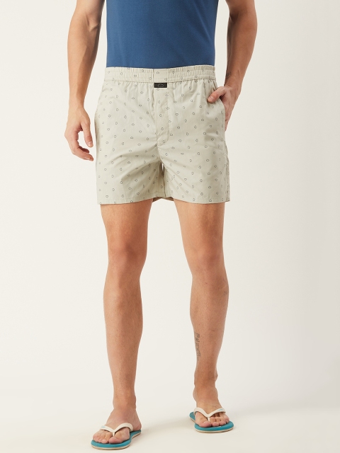 

Sweet Dreams Men Beige Cloud Printed Boxers MB-1687AT