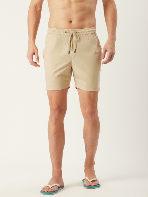 

Sweet Dreams Men Beige Solid Lounge Shorts