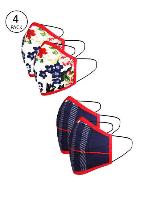 

naughty ninos Kids Pack Of 4 2-Ply Reusable Outdoor Masks, Multi