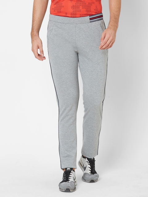 

Sweet Dreams Men Grey Melange Solid Slim Fit Trackpants