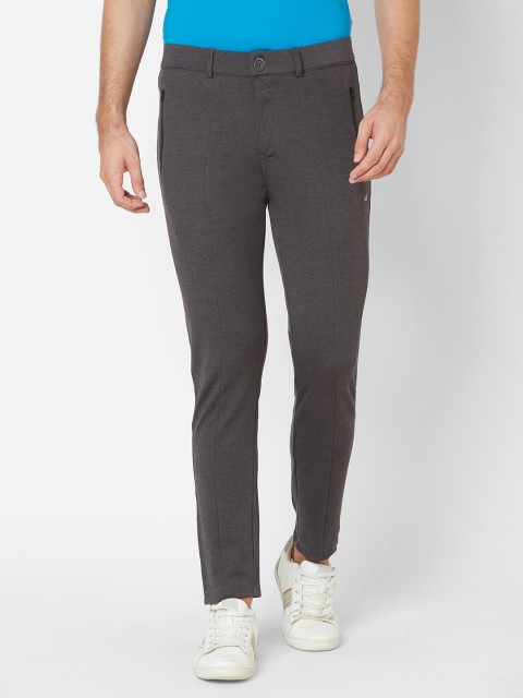 

Sweet Dreams Men Charcoal Grey Solid Track Pants