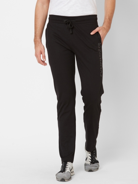 

Sweet Dreams Men Black Solid Track Pants