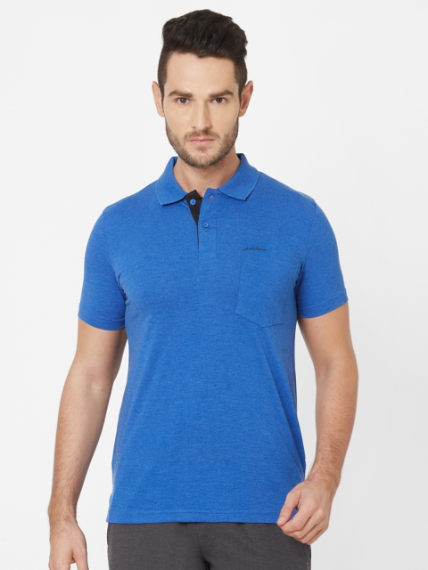 

Sweet Dreams Men Blue Solid Polo Collar T-shirt
