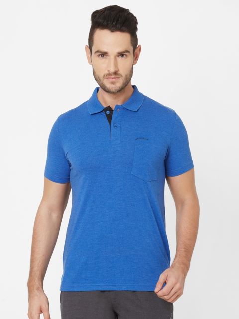 

Sweet Dreams Men Blue Solid Polo Collar T-shirt