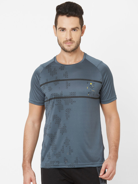 

Sweet Dreams Men Grey Printed Round Neck T-shirt