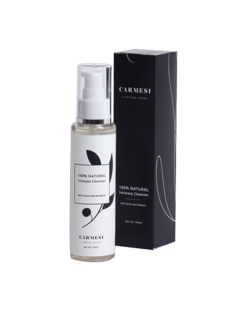 

CARMESI Women Olive Leaf Extracts 100% Natural Anti-Bacterial Intimate Cleanser 100 ml, White