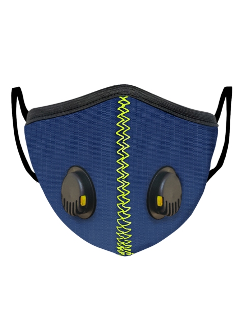 

Lioncrown Unisex Navy Blue 3-Ply Alpha Herring N95 Valved Reusable Protective Outdoor Mask