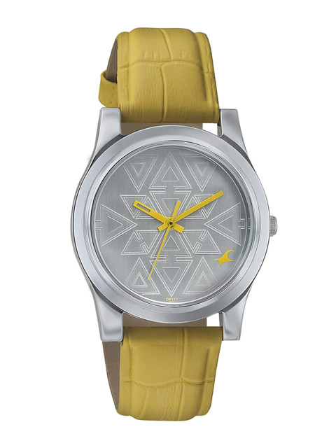 

Fastrack Women Silver-Toned Dial Watch 6046SL03
