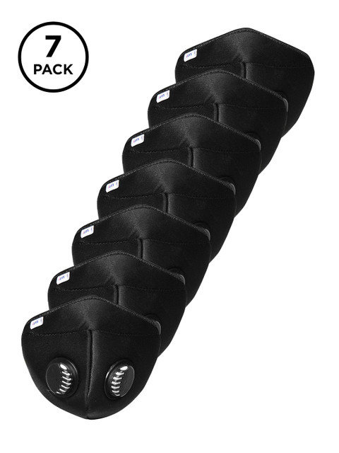 

Impulse Black Adults Pack Of 7 Reusable 5-Layer Outdoor Masks