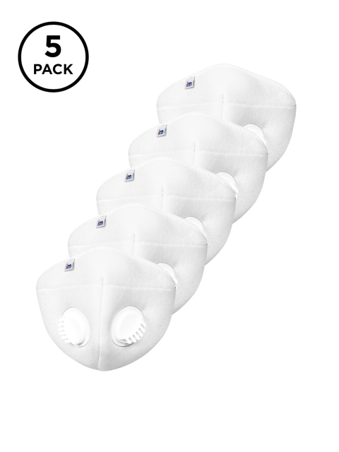 

Impulse White Adults Pack Of 5 Reusable 5-Layer Outdoor Masks