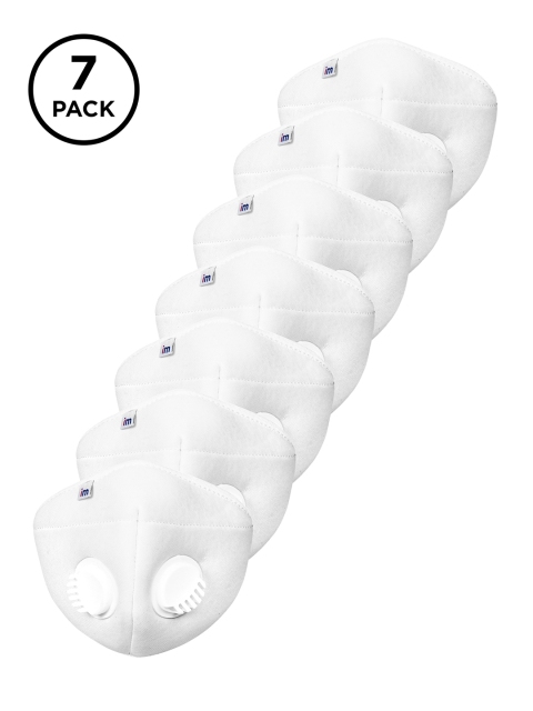 

Impulse White Adults Pack Of 7 Reusable 5-Layer Outdoor Masks