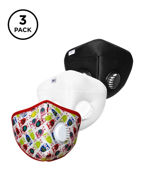 

Impulse Multicolored Family Pack Of 3 Reusable 5-Layer Outdoor Masks, Multi