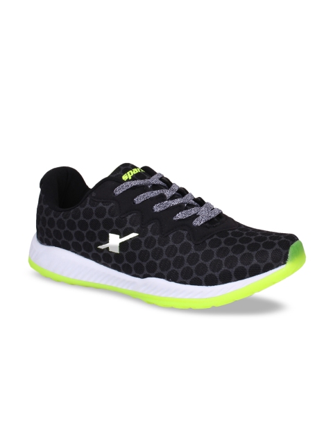 

Sparx Men Black & Fluorescent Green Mesh SM-400 Running Shoes