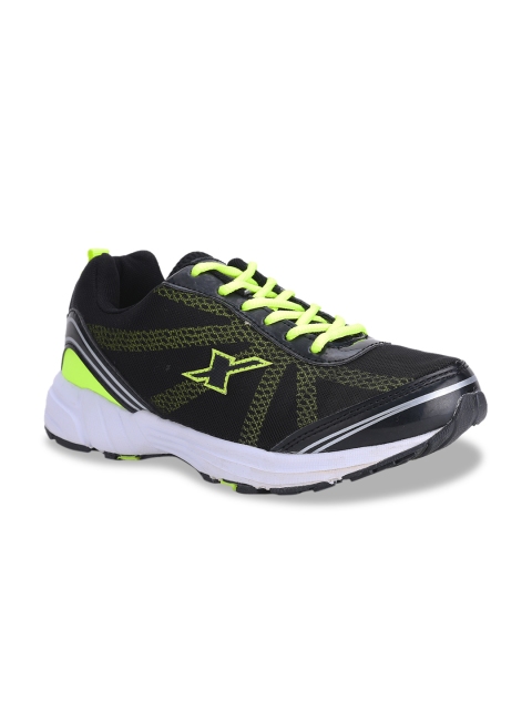 

Sparx Men Black & Fluorescent Green Running Shoes