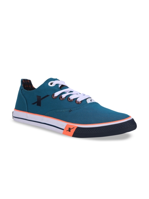

Sparx Men Teal Blue Solid Sneakers