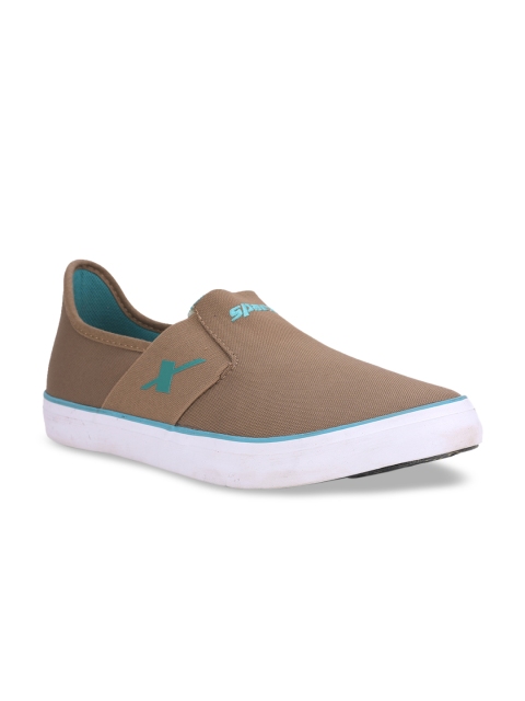 

Sparx Men Khaki Solid Slip-On Sneakers