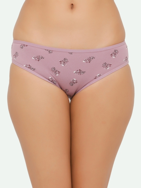 

Chipbeys Women Purple Floral Printed Bikini Briefs N2068c351