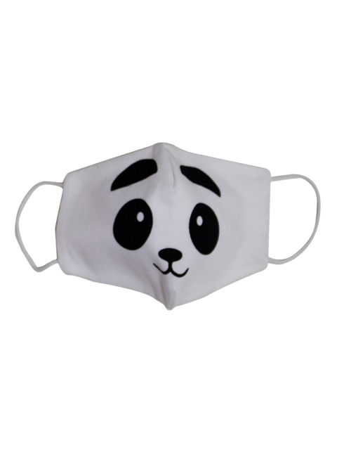 

MINI KLUB Kids White Printed 2-Ply Outdoor Masks
