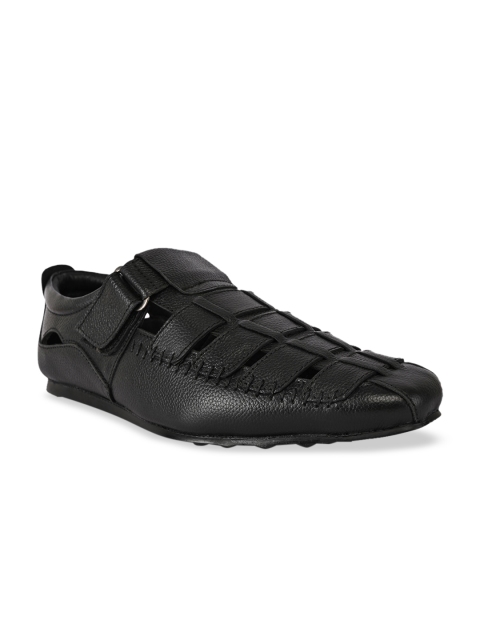 

BuckleUp Men Black Sandals