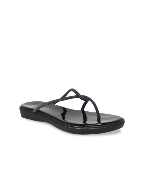 

SOLES Women Blue Solid Open Toe Flats