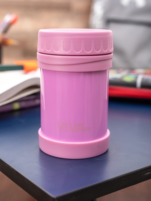 

VIVA h2o Pink Double Wall Stainless Steel Vacuum Insulated Container 350 ml