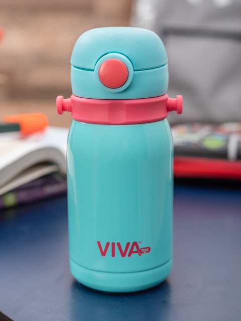 

VIVA h2o Unisex Blue Solid Double Wall Stainless Steel Vaccum Insulated Water Bottle