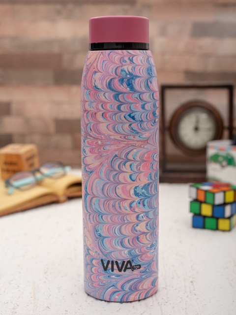 

VIVA h2o Unisex Pink & Blue Printed Double Wall Stainless Steel Vaccum Insulated Water Bottle