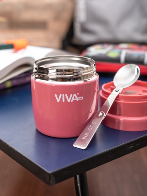 

VIVA h2o Pink Double Wall Stainless Steel Vacuum Insulated Container 280 ml