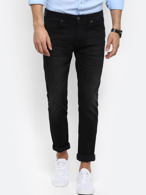 

Red Tape Men Black Slim Fit Mid-Rise Clean Look Jeans