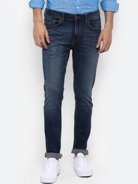 

Red Tape Men Navy Blue Skinny Fit Mid-Rise Clean Look Jeans