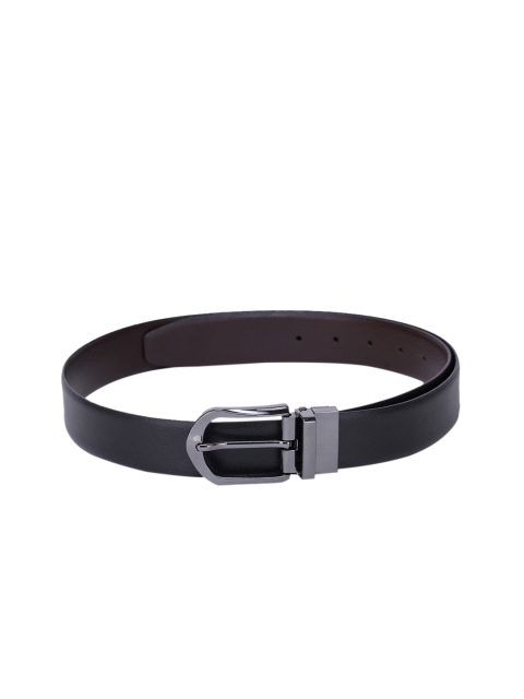 

Alvaro Castagnino Men Black & Brown Solid Reversible Leather Belt