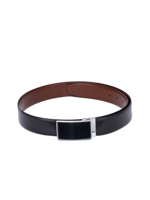 

Alvaro Castagnino Men Black & Brown Solid Reversible Leather Belt