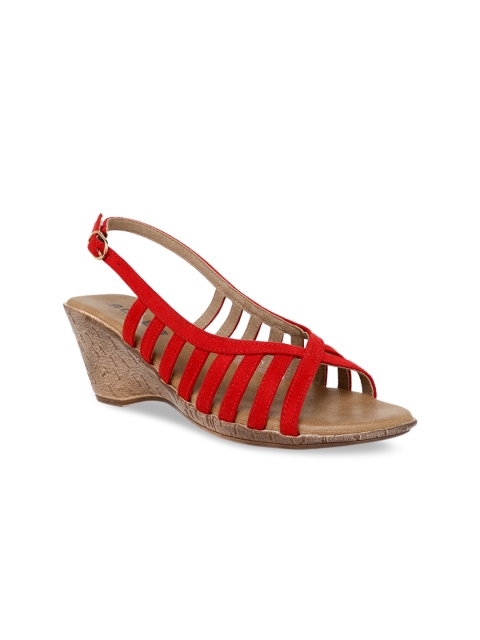 

SOLES Women Red Solid Heels
