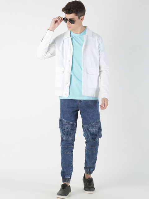 

Blue Saint Men White Solid Lightweight Tailored Jacket