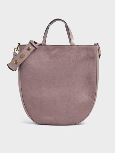 

CHARLES & KEITH Mauve Solid Handheld Bag
