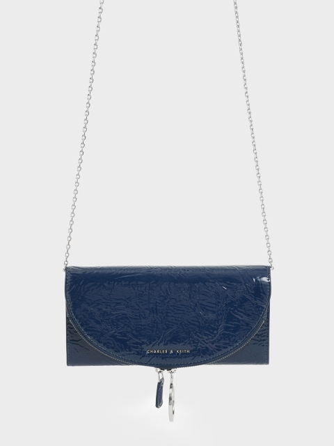 

CHARLES & KEITH Blue Solid Sling Bag