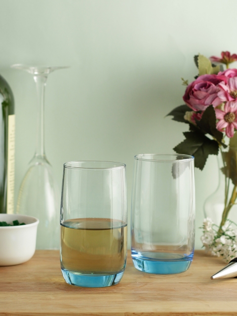 

Luminarc Set Of 6 Blue Solid VIGNE Long Glasses 290 ml each