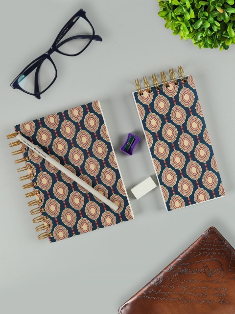 

India Circus by Krsnaa Mehta Blue Stationery Combo Set