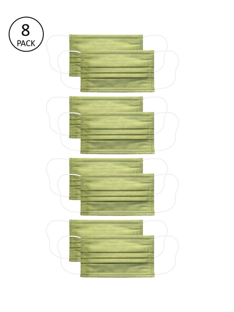 

Voylla Unisex 4 Pcs Green Solid 2-Ply Anti-Pollution Reusable Cloth Masks