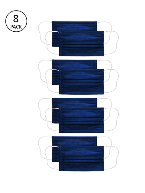 

Voylla Unisex Pack of 8 2 Ply Blue Outdoor Masks