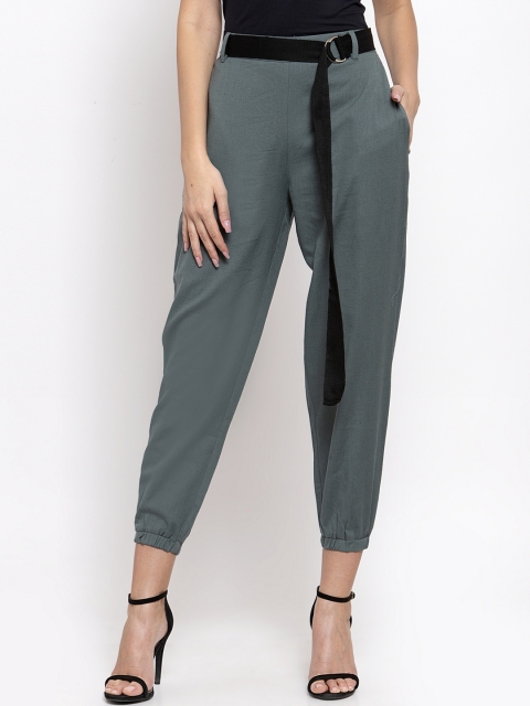 

THE SILHOUETTE STORE Women Blue Slim Fit Solid Joggers