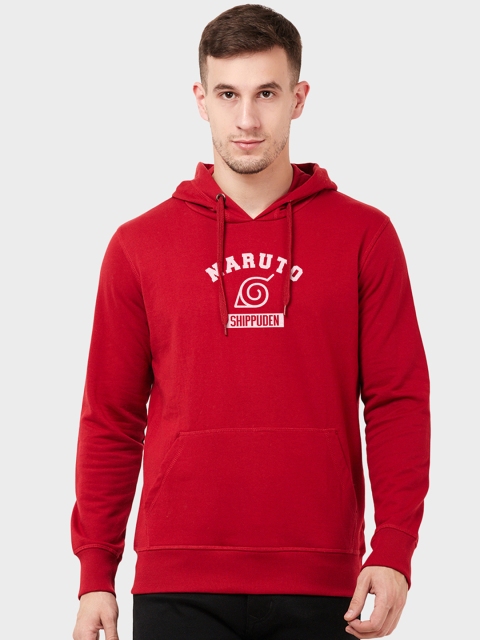 

Free Authority Naruto Men Red Printed Hooded Sweatshirt