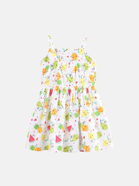 

Beebay Infants Multicoloured Printed Fit and Flare Dress, Multi