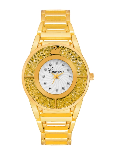 

Camerii Women Gold-Toned Analogue Watch