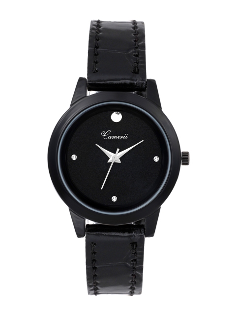 

Camerii Women Black Solid Analogue Watch