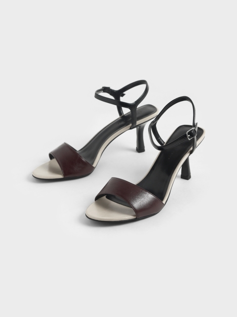

CHARLES & KEITH Women Brown Solid Sandals