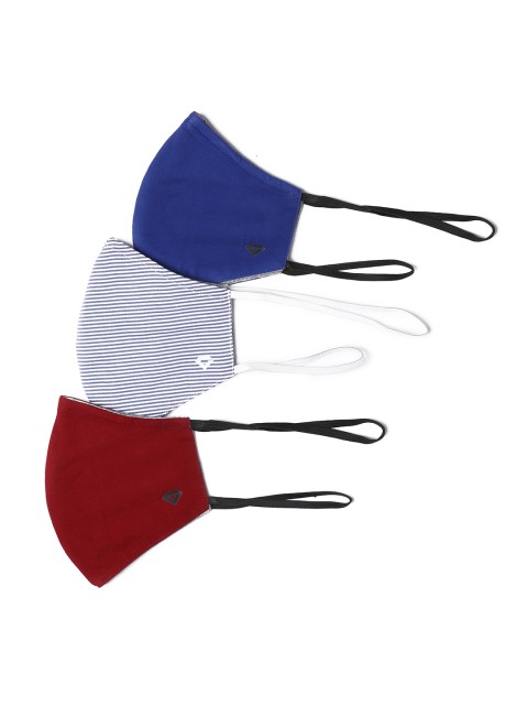 

INVICTUS Adults Multicoloured Pack of 3 Reusable 5-Layer Outdoor Protective Masks, Multi