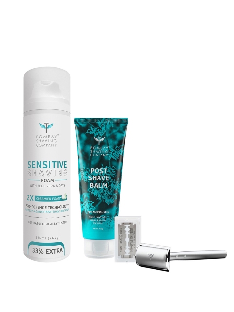 

Bombay Shaving Company Professional Grooming Essential Shaving Kit, Blue