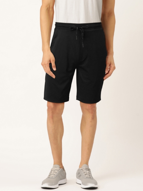 

Jockey Men Black Solid Sports Shorts