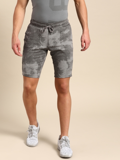 

Jockey Men Grey Melange Printed Lounge Shorts